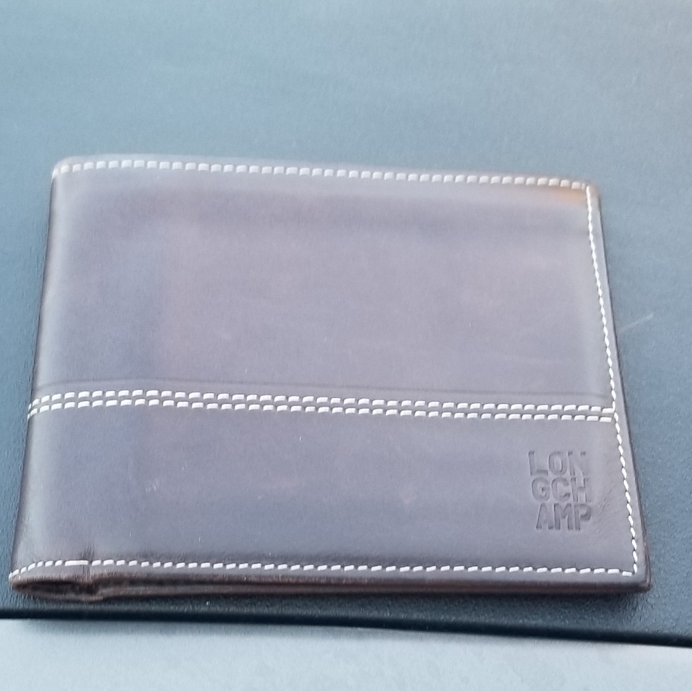 Longchamp Leather Bifold Wallet